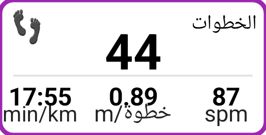 لوحة الخطوات