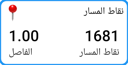 لوحة نقاط المسار